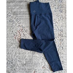 Beyond Yoga Spacedye Walk and Talk High Waist Capri Leggings Navy XL